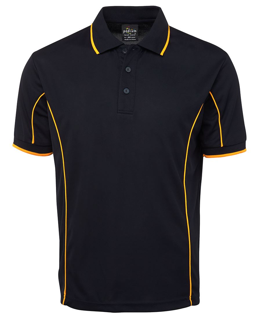 7PIP - PODIUM S/S PIPING POLO  - UNBRANDED