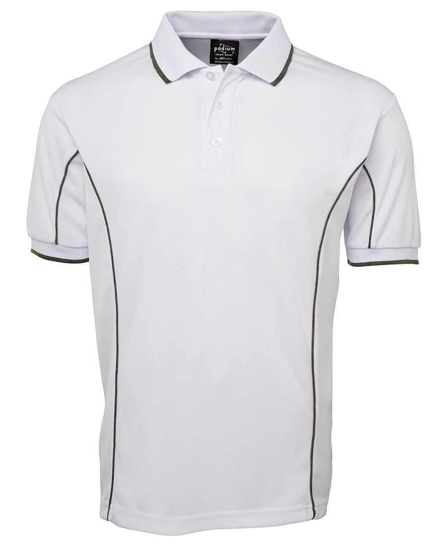 7PIP - PODIUM S/S PIPING POLO  - UNBRANDED