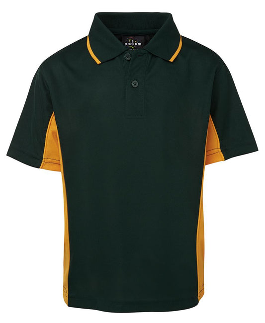 7PP3 - PODIUM KIDS C/TRAST POLO  - UNBRANDED