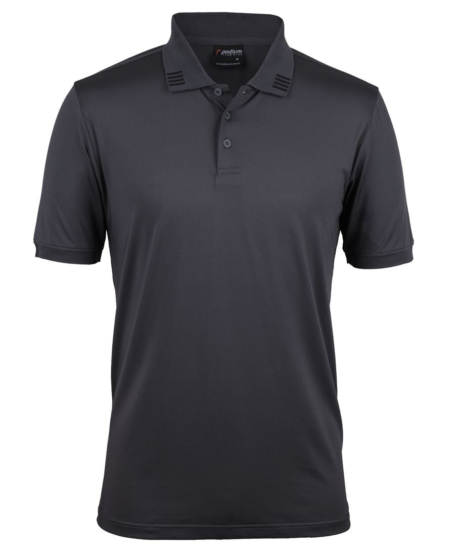 7S4P - PODIUM 4 STRIPE S/S STRETCH POLO - UNBRANDED