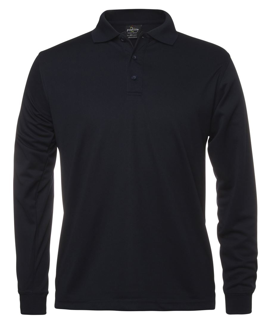 7SPL - PODIUM L/S POLY POLO  - UNBRANDED