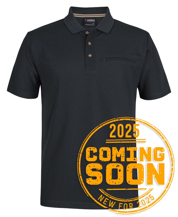 7SPR - PODIUM S/S RECYCLED POLYESTER POCKET POLO   - UNBRANDED