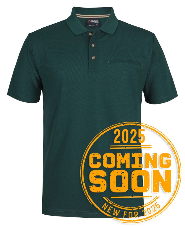 7SPR - PODIUM S/S RECYCLED POLYESTER POCKET POLO   - UNBRANDED
