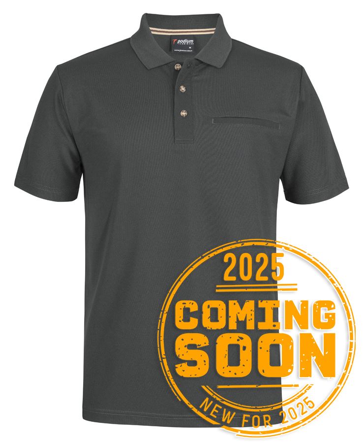 7SPR - PODIUM S/S RECYCLED POLYESTER POCKET POLO   - UNBRANDED
