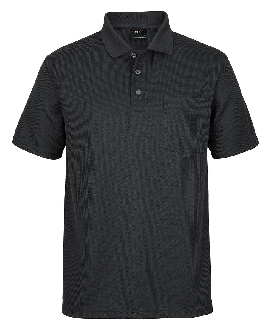 7WPP - PODIUM WAFFLE POCKET POLO  - UNBRANDED