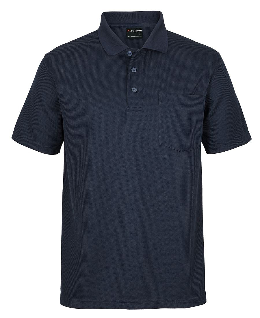 7WPP - PODIUM WAFFLE POCKET POLO  - UNBRANDED