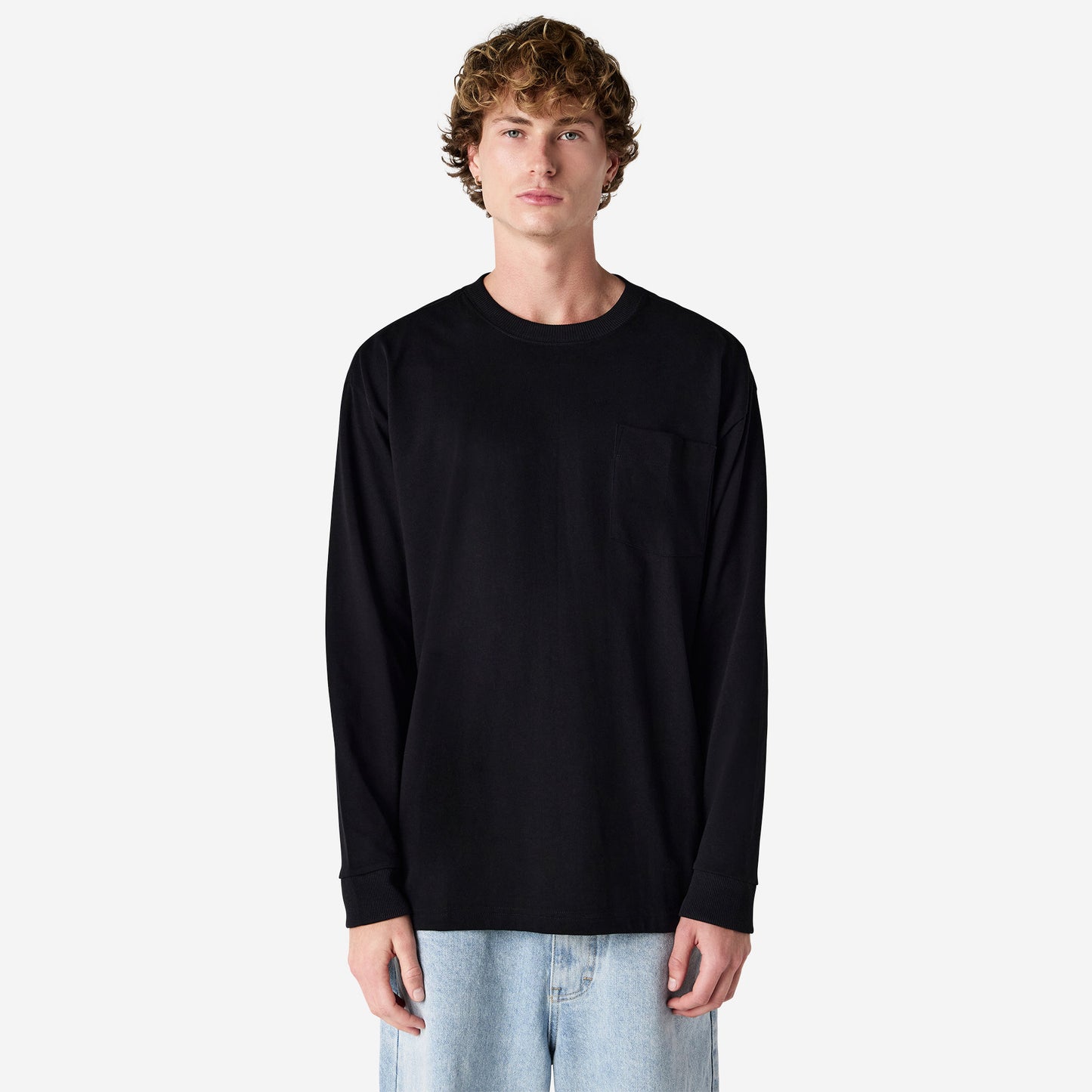 9410 - 9410 American Apparel Super Heavyweight Long Sleeve T with Pocket - UNBRANDED
