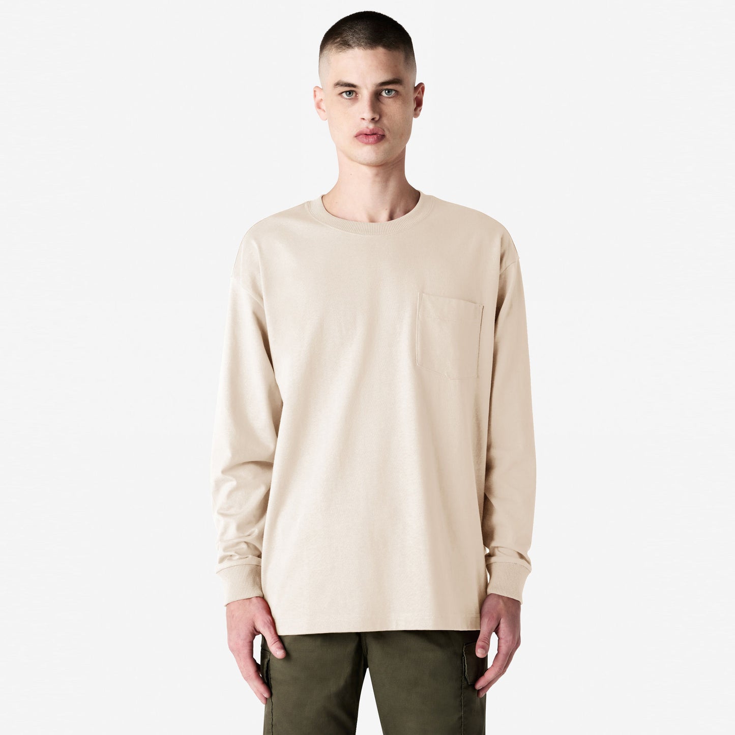 9410 - 9410 American Apparel Super Heavyweight Long Sleeve T with Pocket - UNBRANDED