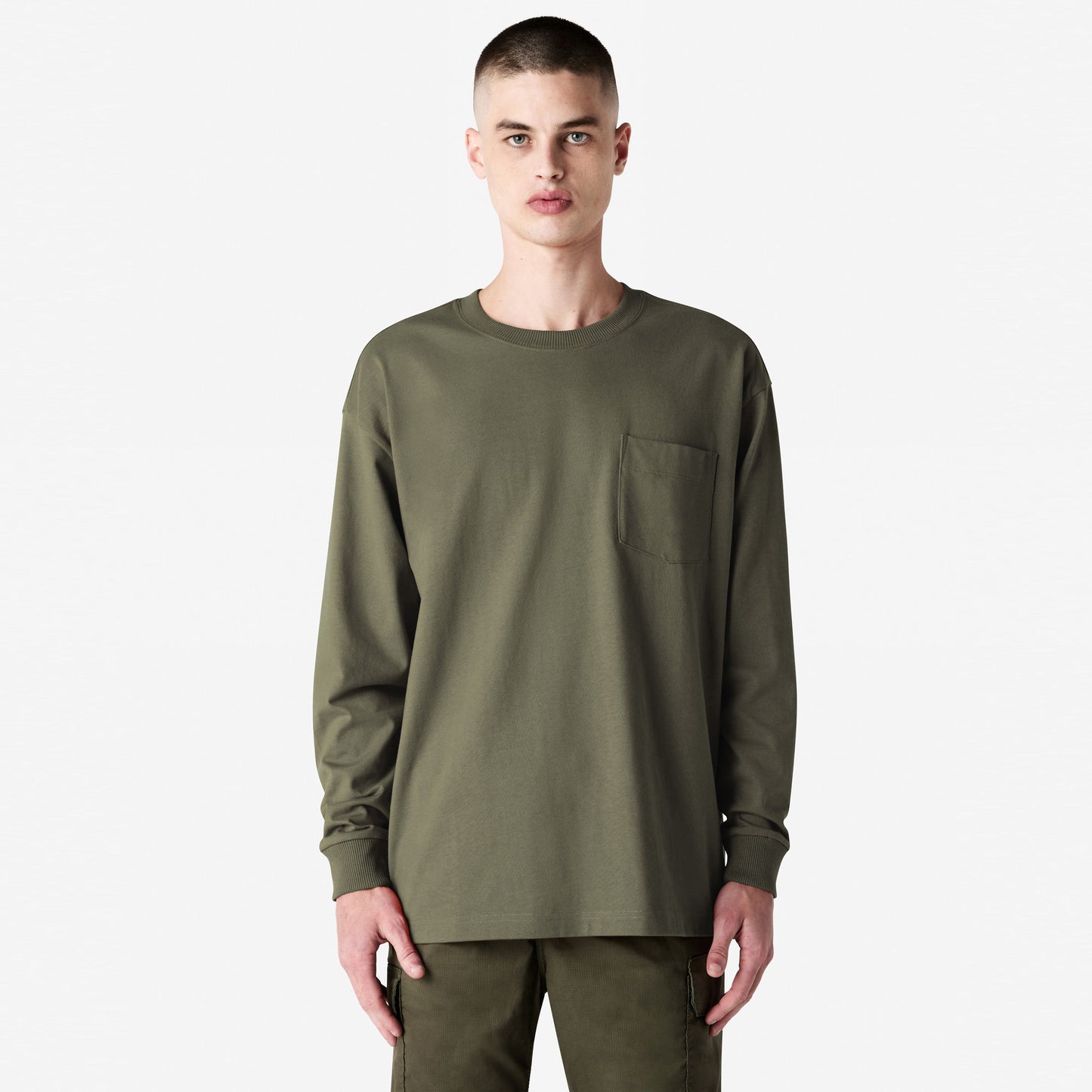 9410 - 9410 American Apparel Super Heavyweight Long Sleeve T with Pocket - UNBRANDED