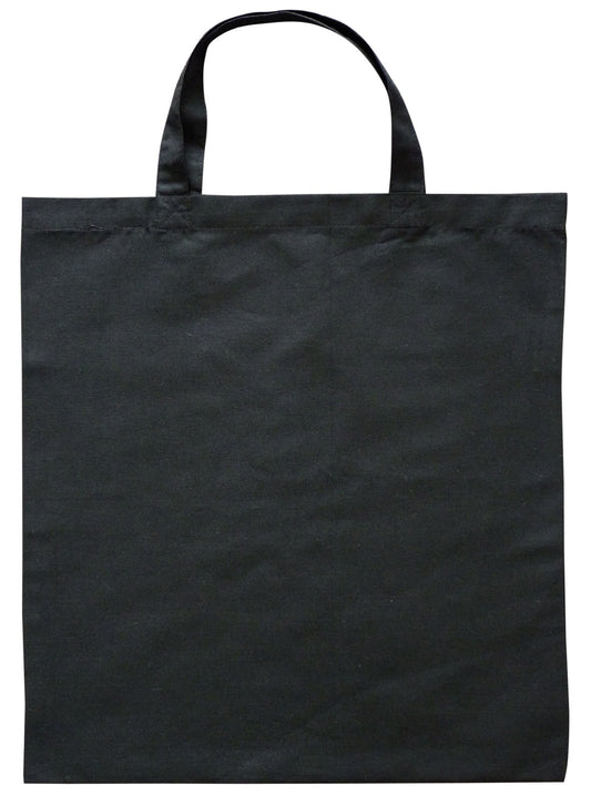 B106 - Calico Bag Short Handle - Colours - UNBRANDED
