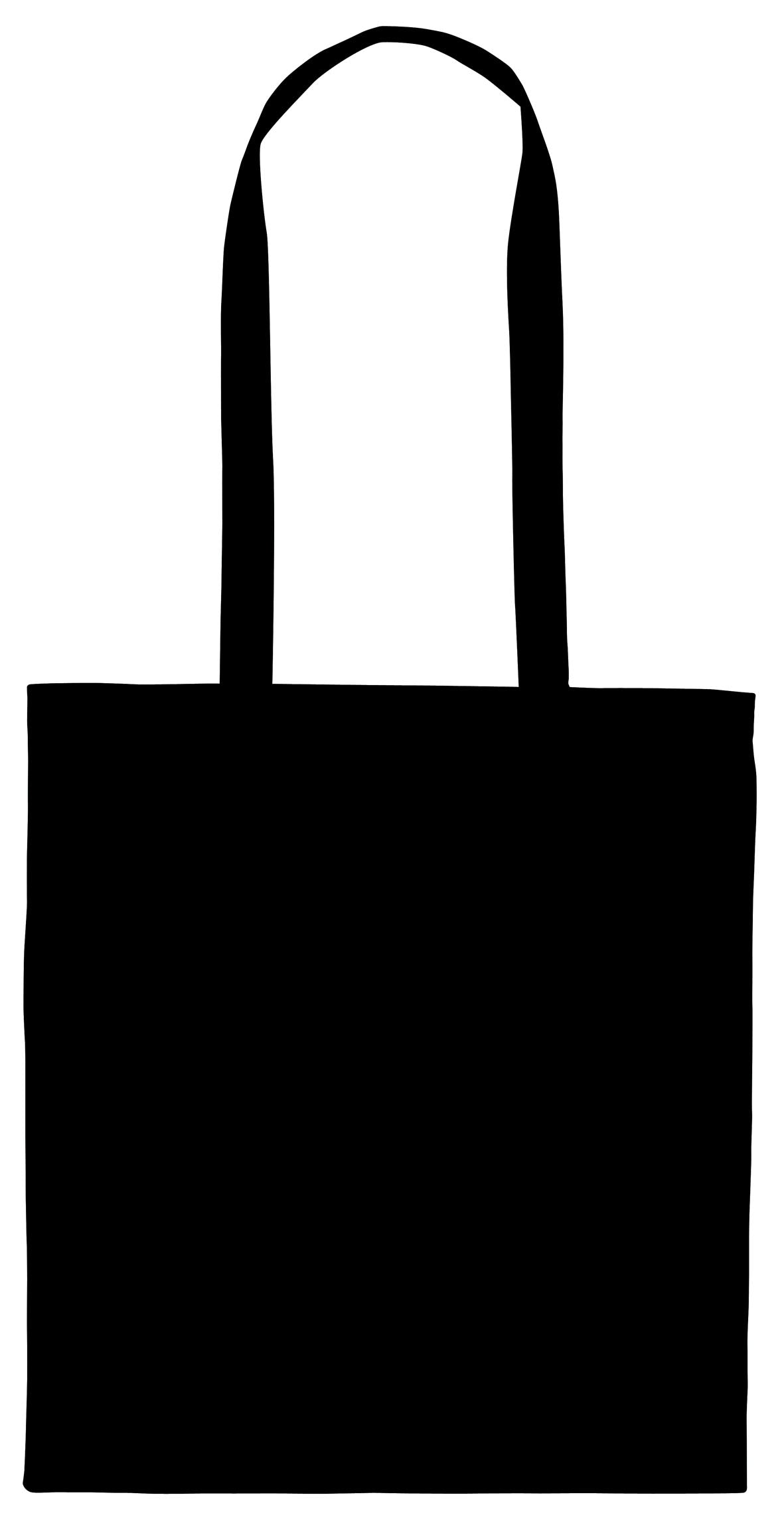 B109 - Calico Bag Long Handle - Colours - UNBRANDED
