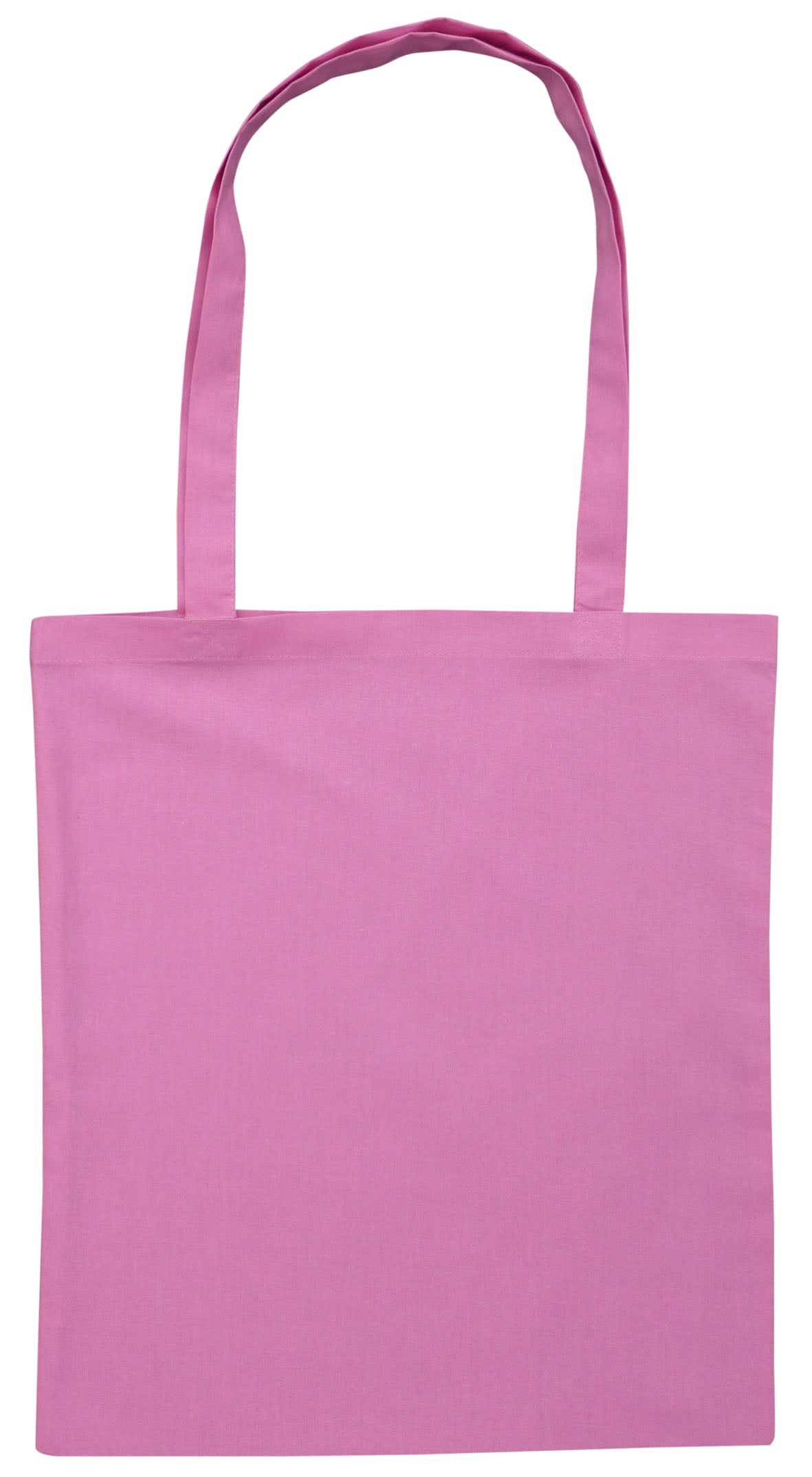 B109 - Calico Bag Long Handle - Colours - UNBRANDED