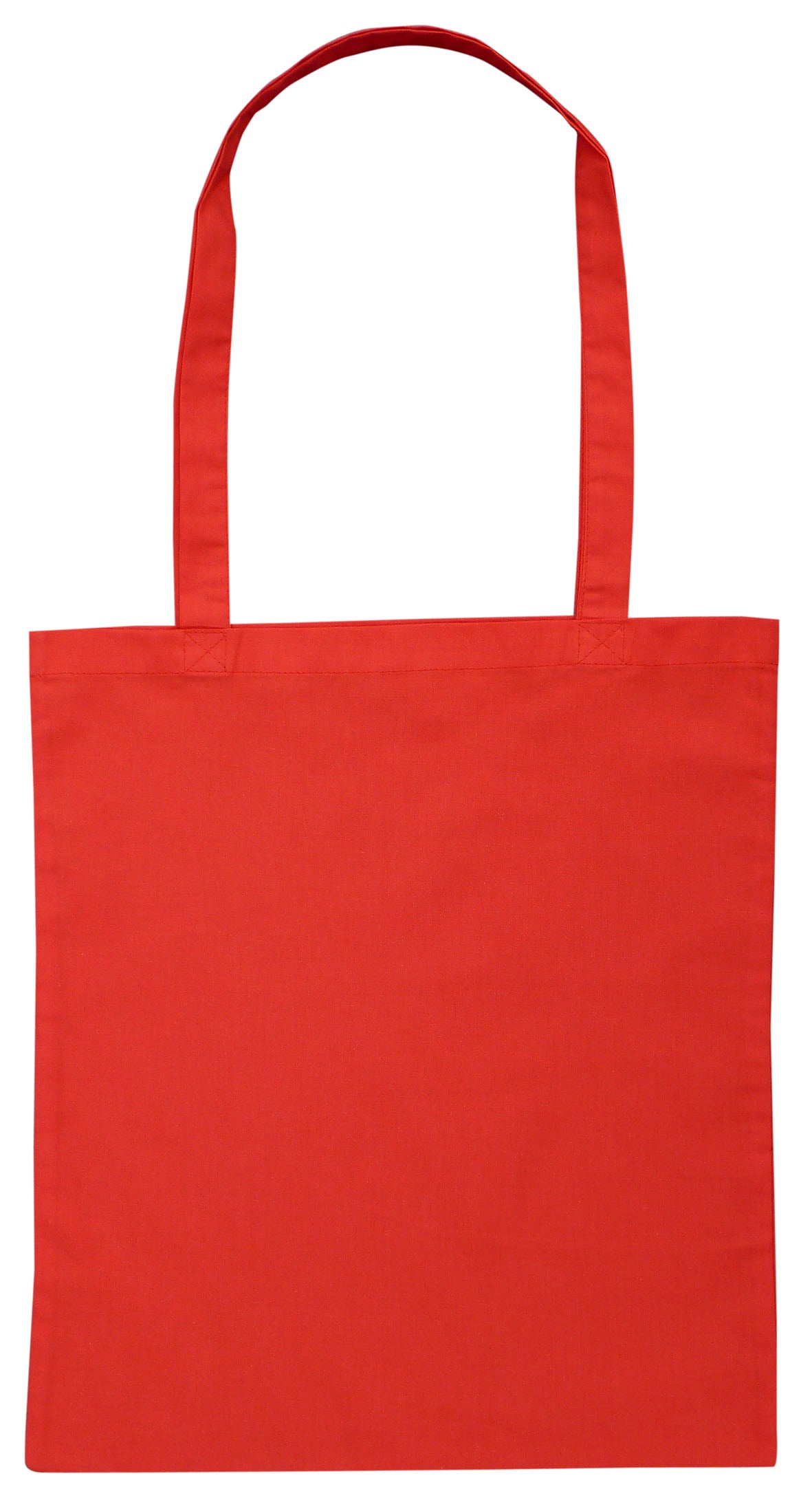 B109 - Calico Bag Long Handle - Colours - UNBRANDED