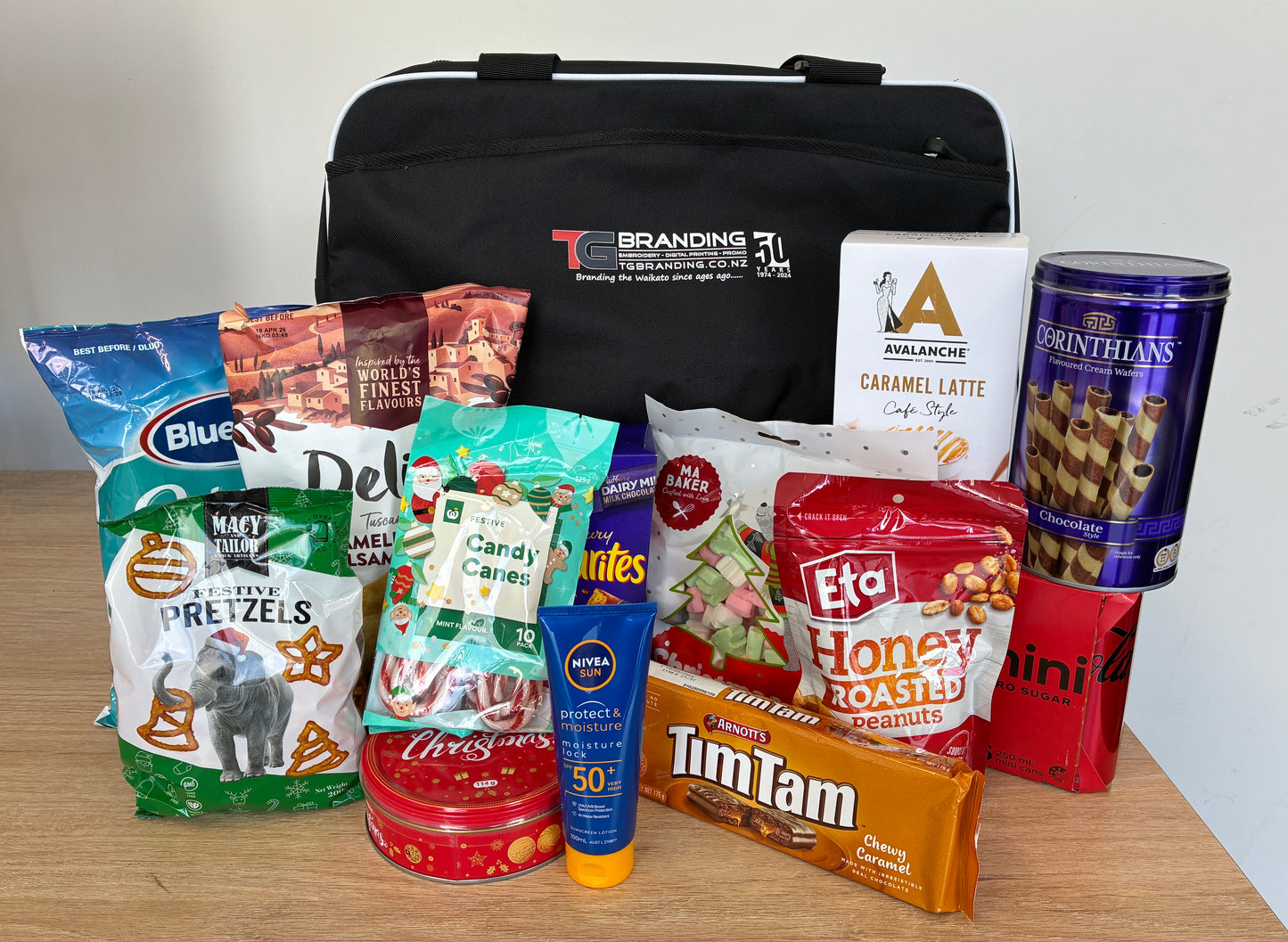 CHRISTMAS COOLER - B125 ULTIMATE - BRANDED WITH YOUR LOGO AND FILLED WITH GOODIES