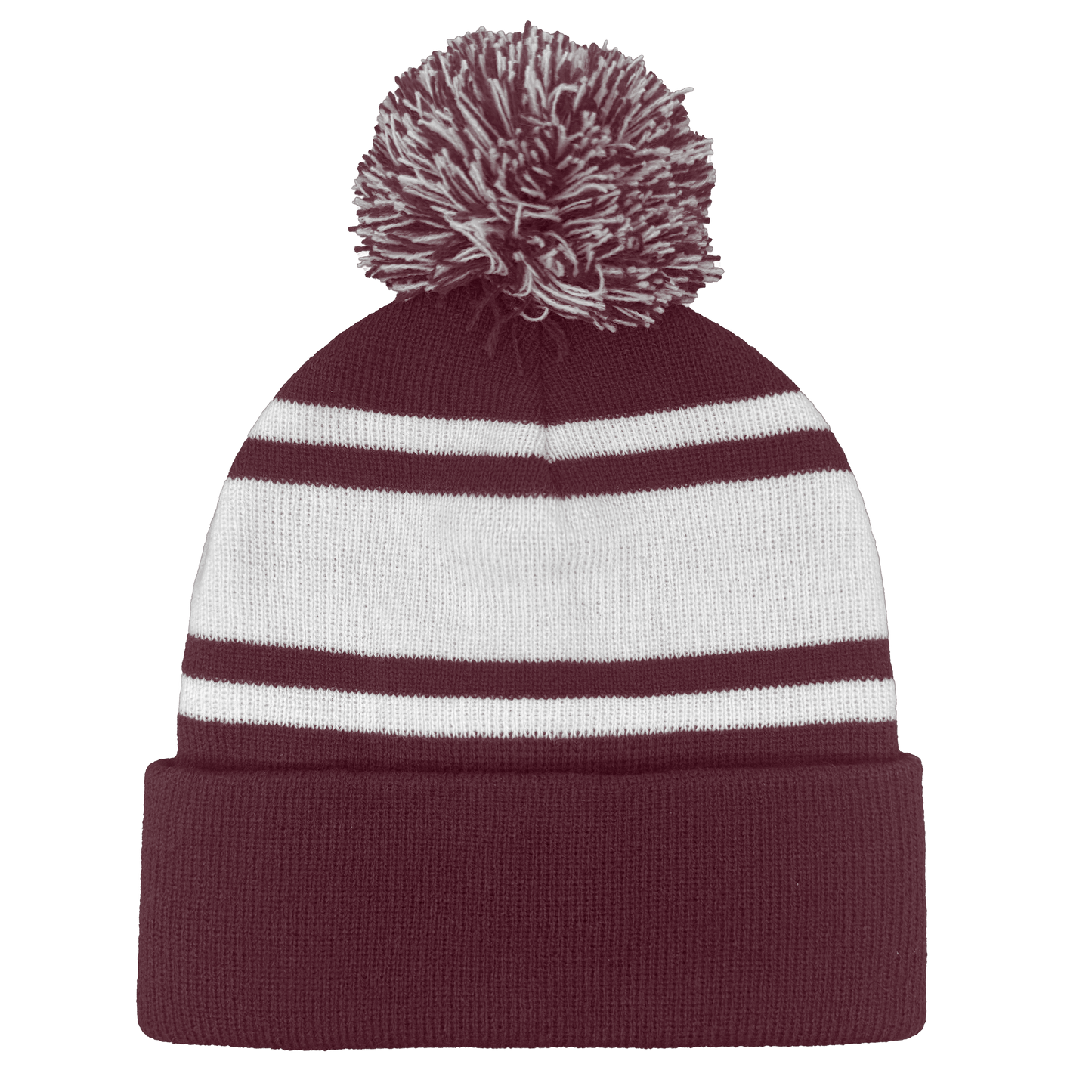 B1900 - B1900 Headwear24 Cuffed Knitted Pom Pom Beanie - UNBRANDED