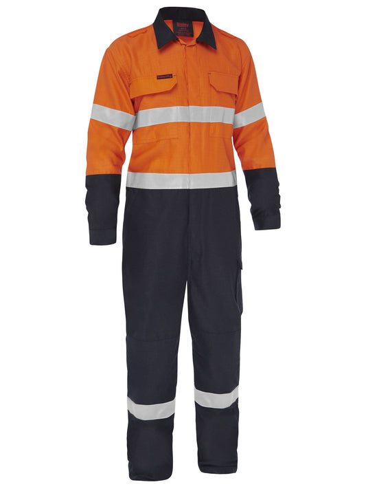 BC8477T - Apex 185/240 Taped Hi Vis FR Ripstop Vented Coverall - UNBRANDED