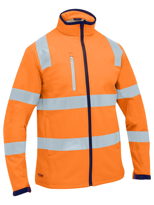 BJ6058T - Taped Hi Vis Soft Shell Jacket - UNBRANDED