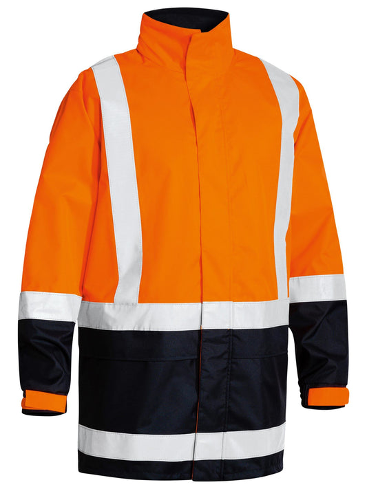 BJ6766T - Taped Hi Vis Recycled Rain Shell Jacket - UNBRANDED
