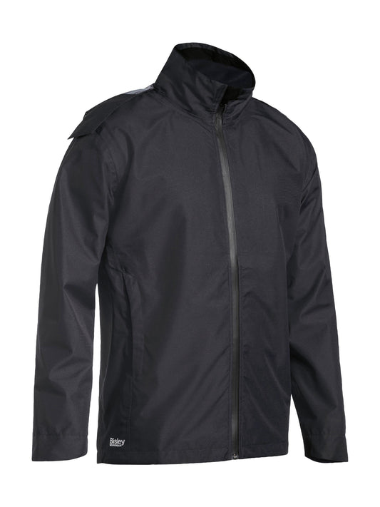 BJ6926 - Lightweight Ripstop Rain Jacket with Concealed Hood - UNBRANDED