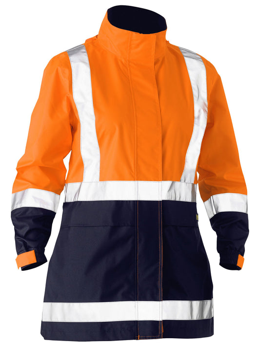 BJL6766T - Women's Taped Hi Vis Recycled Rain Shell Jacket - UNBRANDED