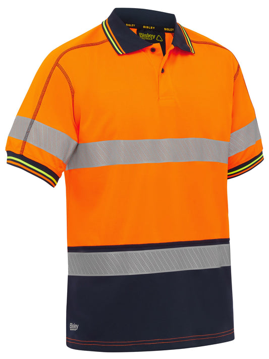 BK1219T - Taped Hi Vis Polyester Mesh Polo - UNBRANDED
