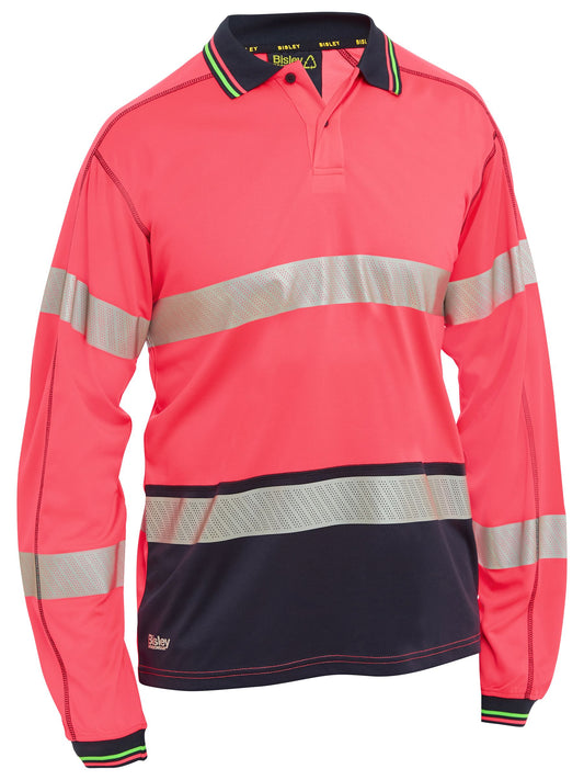 BK6219T - Taped Hi Vis Polyester Mesh Polo - UNBRANDED