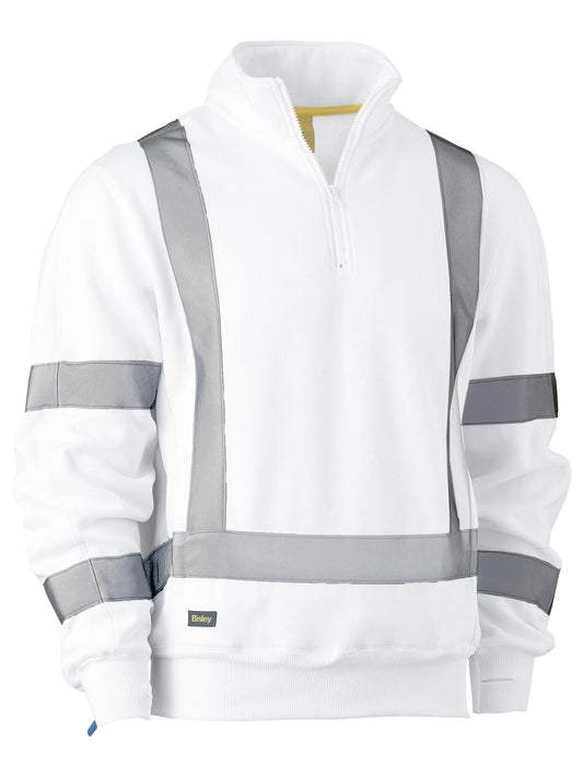 BK6321XT - X Taped 1/4 Zip Fleece Pullover - UNBRANDED