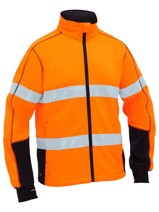 BK6611T - Men's Taped Hi Vis Zip Front Fleece - UNBRANDED