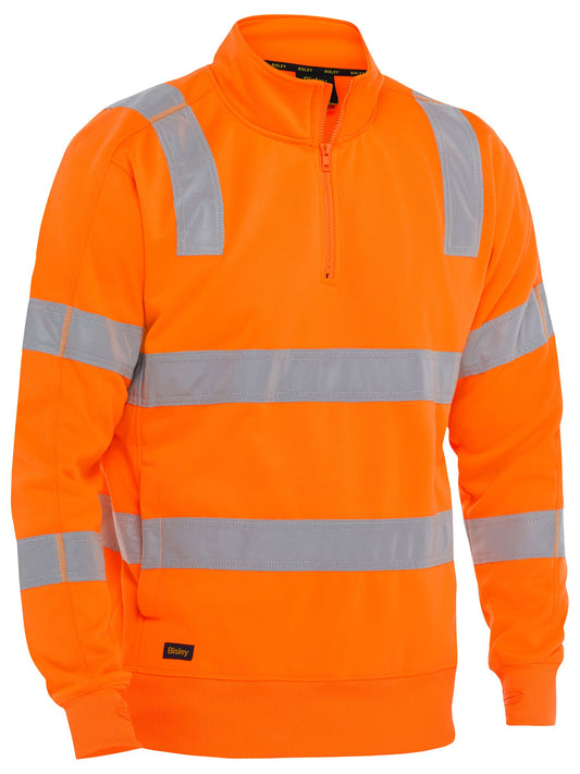 BK6814T - Taped hi Vis 1/4 Zip Pullover - UNBRANDED