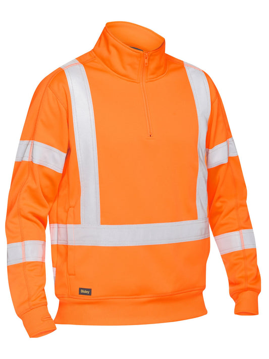 BK6814XT - X Taped Hi Vis 1/4 Zip Pullover - UNBRANDED