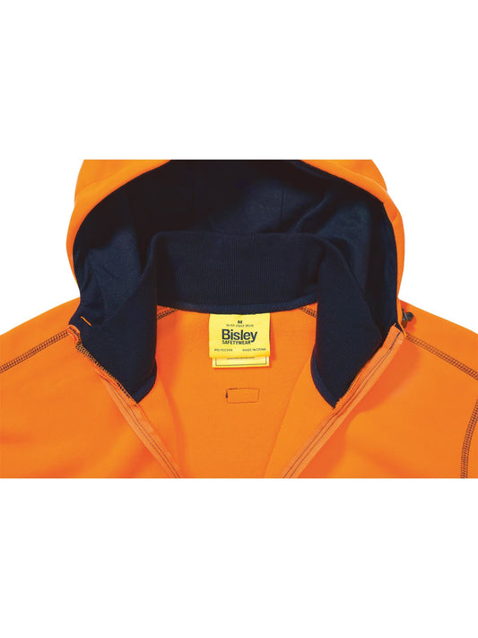 BK6819 - Hi Vis Zip Front Fleece Hoodie - UNBRANDED