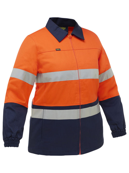 BKL6710T - Women's Taped Hi Vis Drill Jacket - UNBRANDED