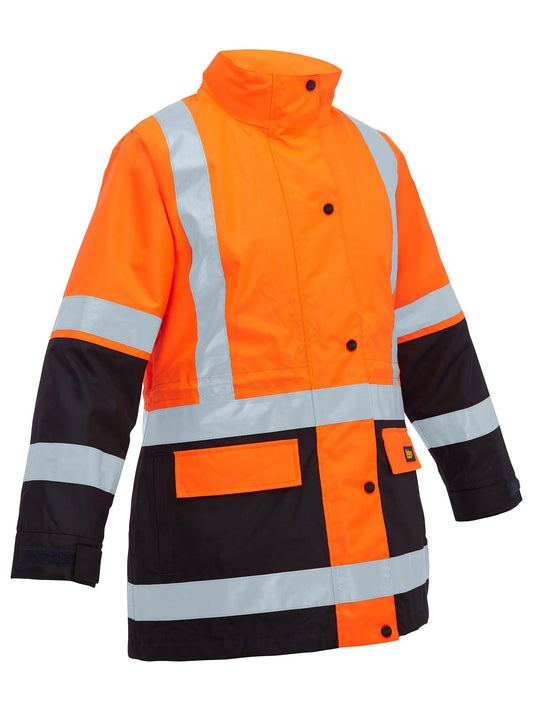 BKL6975 - Women's Taped Hi Vis 5 in 1 Rain Jacket - UNBRANDED