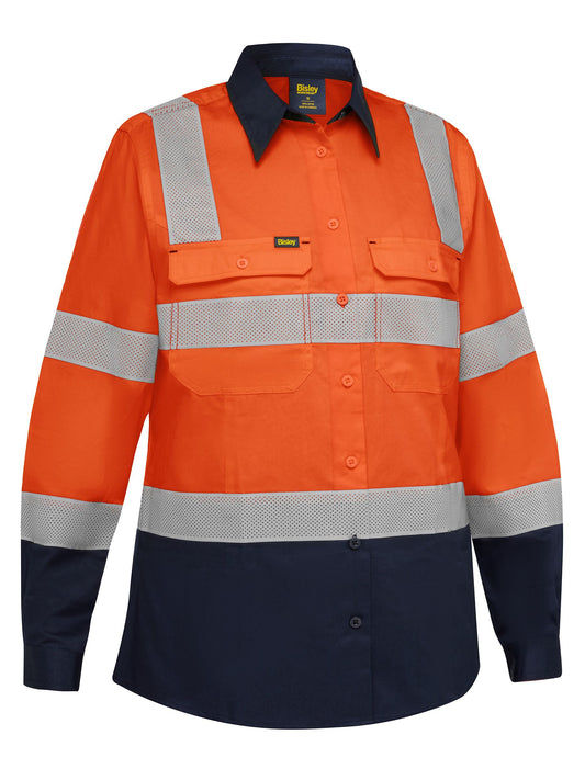 BL6396T - Women's Taped Biomotion Hi Vis Cool Lightweight Vented Shirt - UNBRANDED