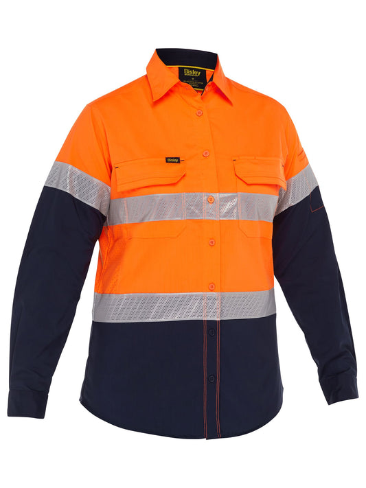 BL6491T - Women's X Airflow™ Hi Vis Taped Stretch Ripstop Shirt - UNBRANDED