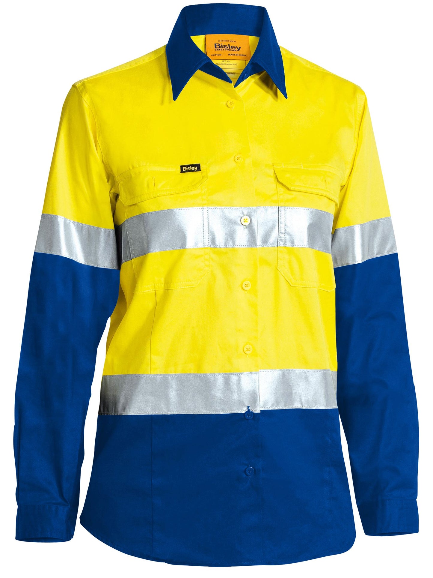BL6696T - Women's Taped Hi Vis Cool Lightweight Drill Shirt - UNBRANDED