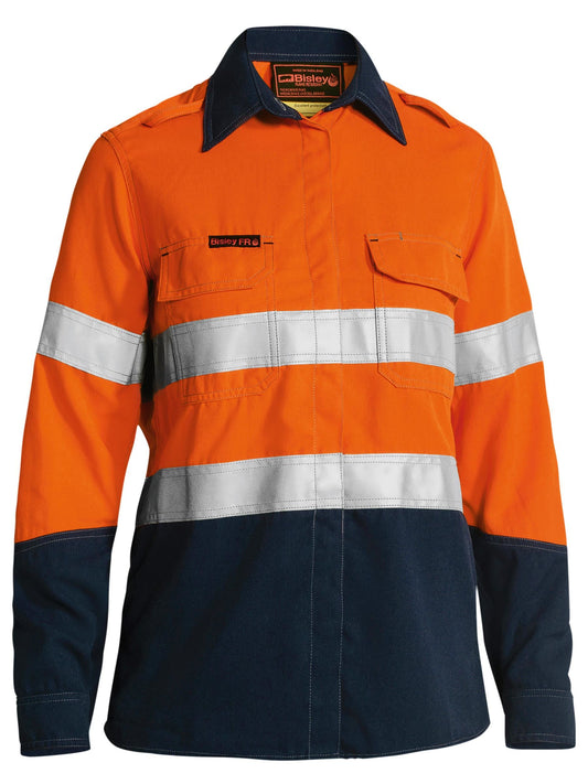 BL8082T - TenCate Tecasafe® Plus 700 Women's Taped Hi Vis FR Vented Shirt  - UNBRANDED