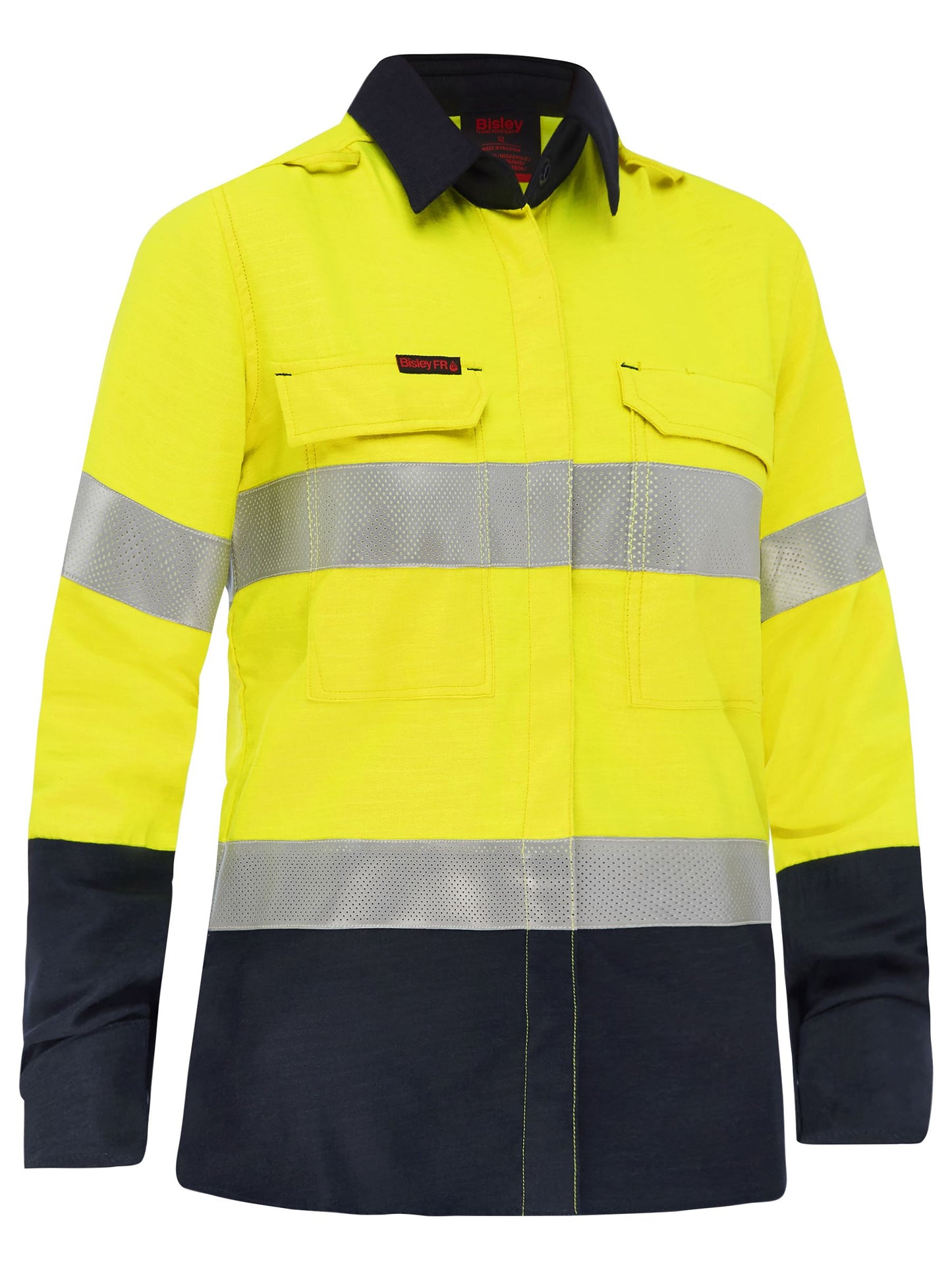 BL8438T - Apex 185 Women's Taped Hi Vis FR Vented Shirt - UNBRANDED
