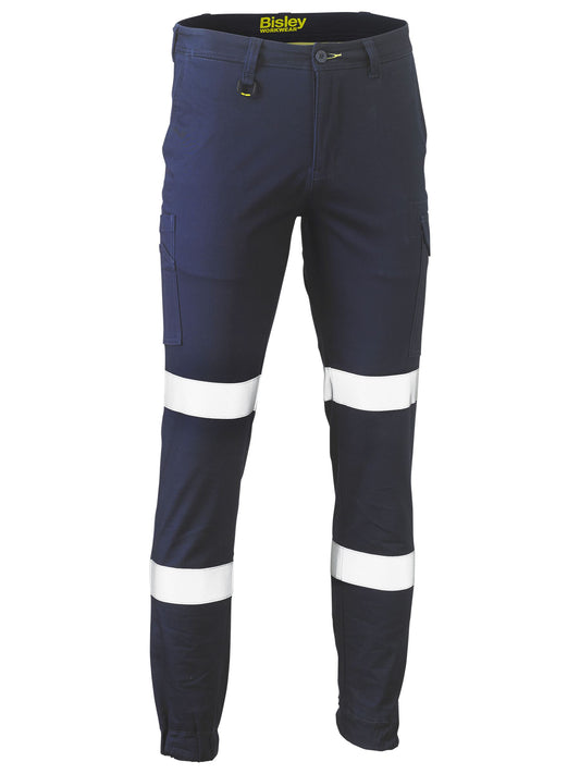 BPC6028T - Taped Biomotion Stretch Cotton Drill Cargo Cuffed Pants - UNBRANDED