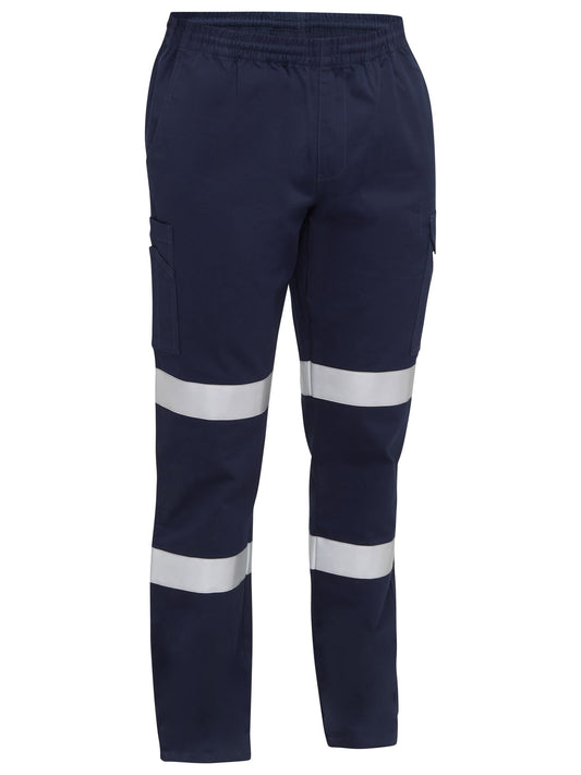 BPC6029T - Taped Biomotion Stretch Cotton Drill Elastic Waist Cargo Work Pant - UNBRANDED