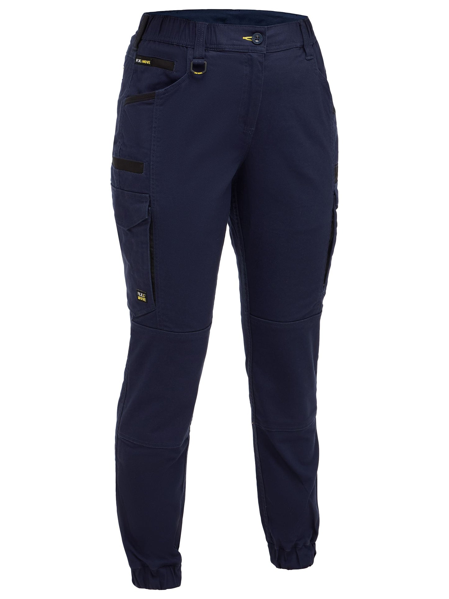 BPCL6237 - Womens Flx & Move™ Elastic Waist Cargo Cuffed Pants - UNBRANDED