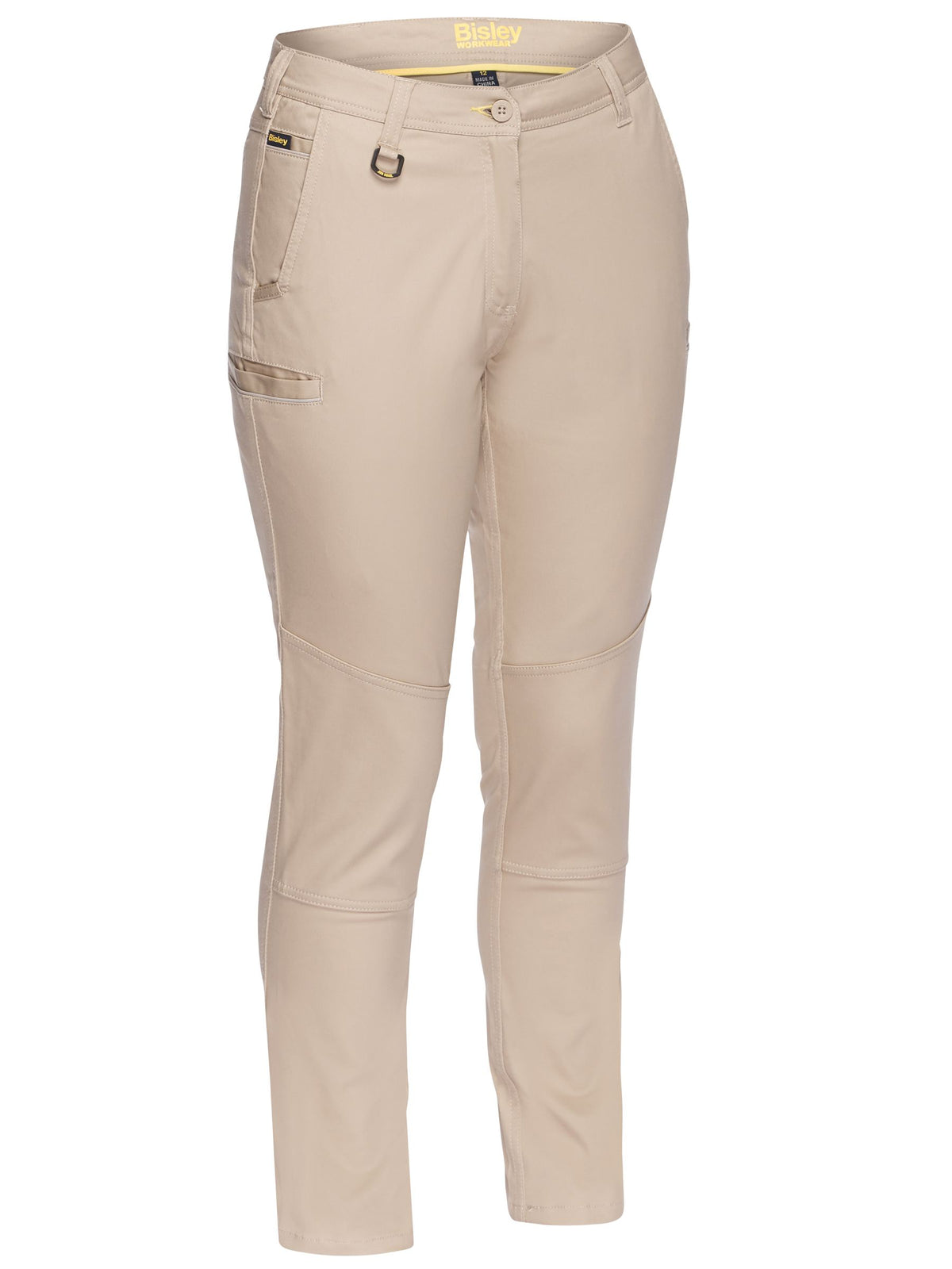 BPL6015 - Women's Mid Rise Stretch Cotton Pants - UNBRANDED