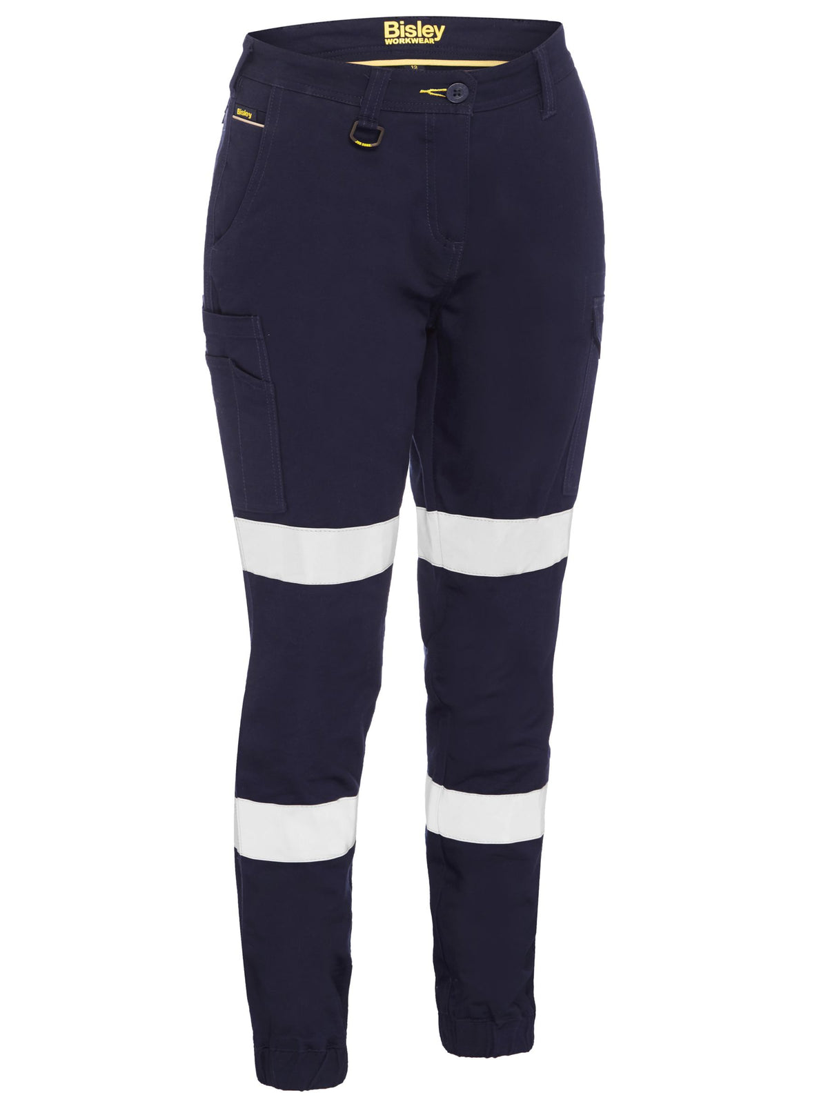 BPL6028T - Women's Taped Cotton Cargo Cuffed Pants - UNBRANDED