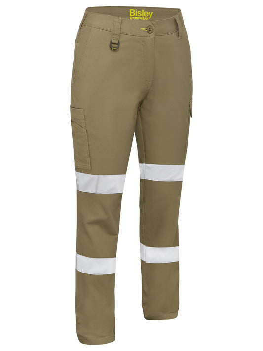 BPLC6008T - Woman's Taped Stretch Cotton Drill Cargo Pants - UNBRANDED