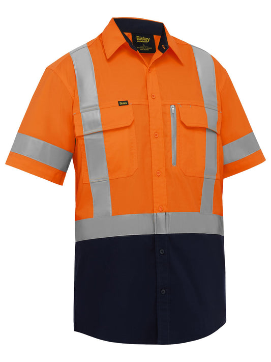 BS1176XT - X Taped Hi Vis Stretch Cotton Shirt - UNBRANDED