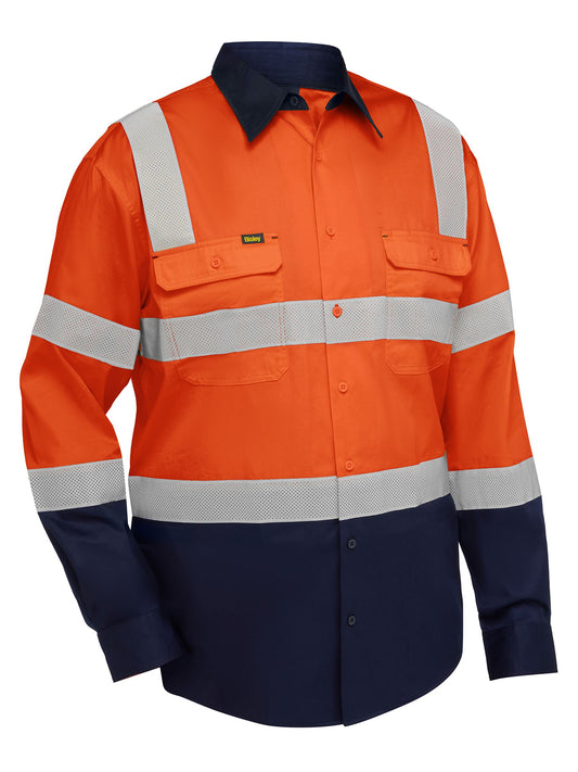 BS6396T - Taped Biomotion Hi Vis Cool Lightweight Vented Shirt - UNBRANDED