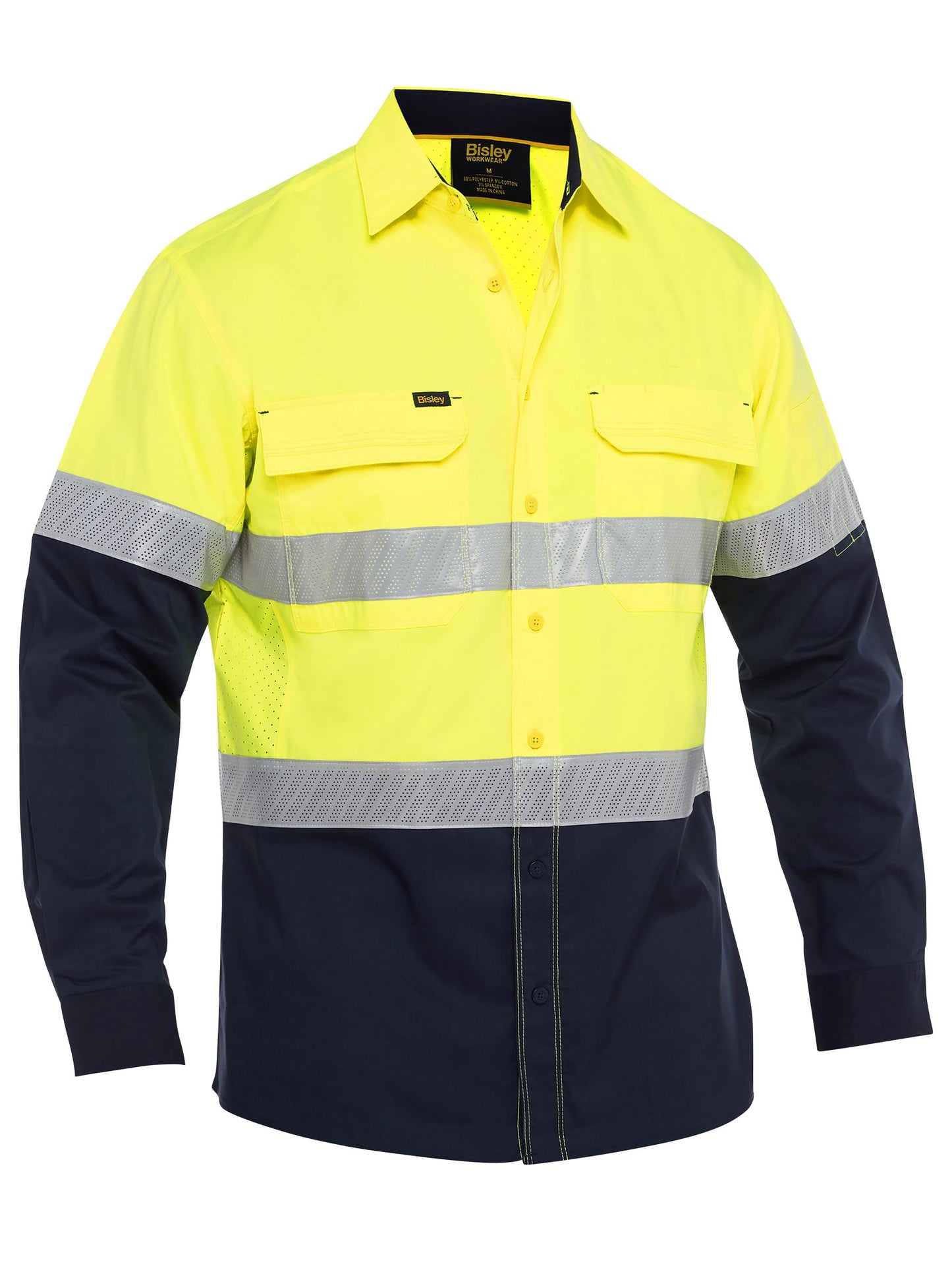 BS6491T - X Airflow™ Hi Vis Taped Stretch Ripstop Shirt - UNBRANDED