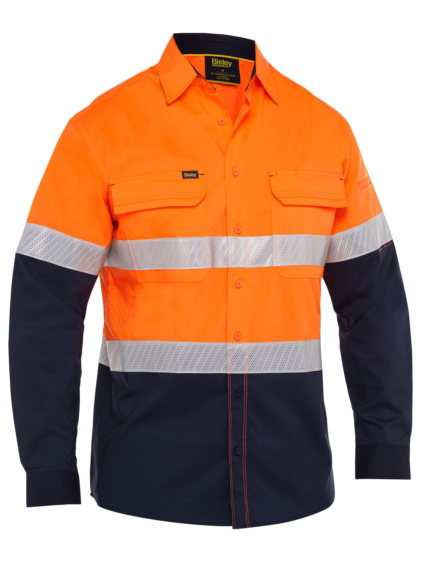 BS6491T - X Airflow™ Hi Vis Taped Stretch Ripstop Shirt - UNBRANDED