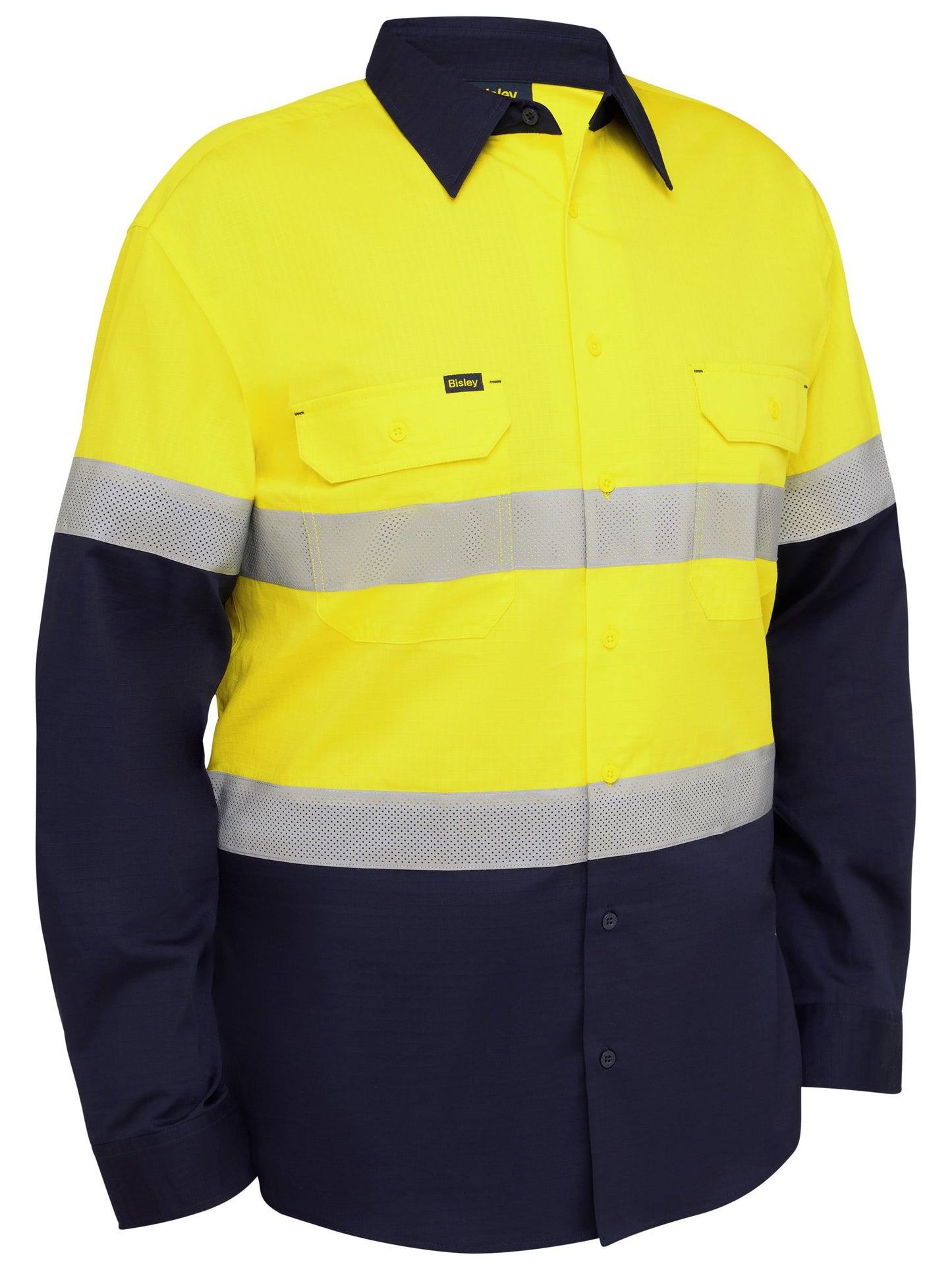 BS6495T - Taped Hi Vis Ripstop Vented Shirt - UNBRANDED