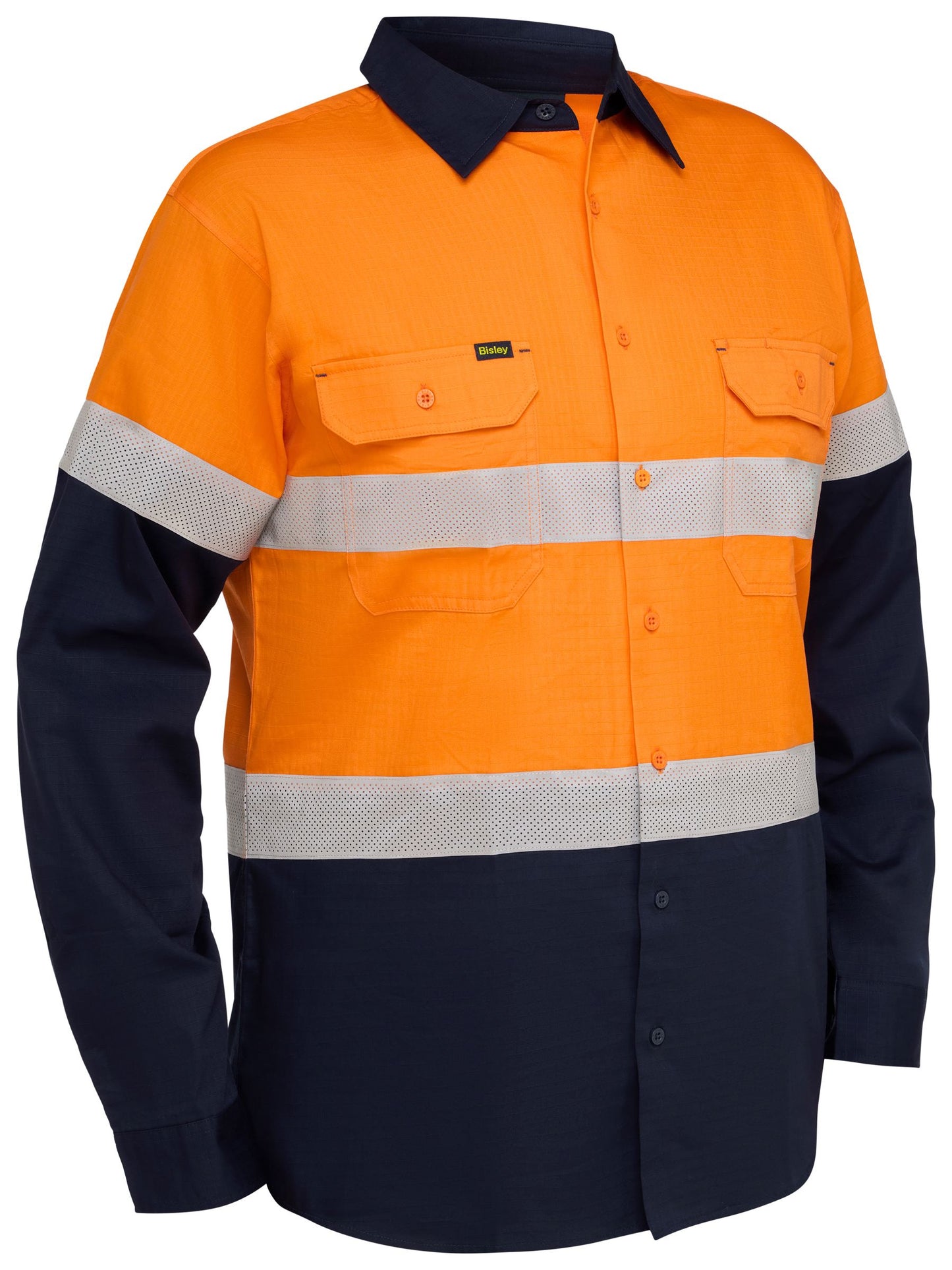 BS6495T - Taped Hi Vis Ripstop Vented Shirt - UNBRANDED